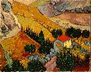 Vincent Van Gogh Landscape with House and Ploughman Germany oil painting artist